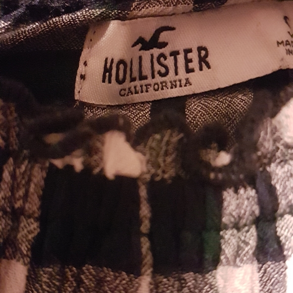 Abercrombie&fitch Long sleeve cropped plaid  top - Picture 3 of 10